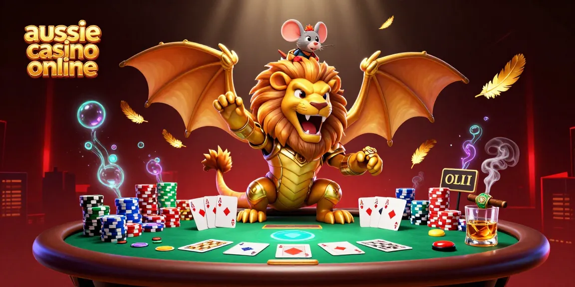 Experience thrilling action at aussie casino online with a dynamic poker scene and vibrant characters.