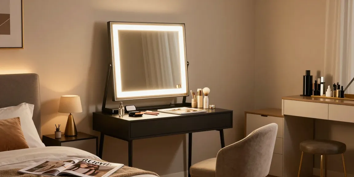 Professionele make up tafel van lokale aanbieder, stijlvolle inrichting
