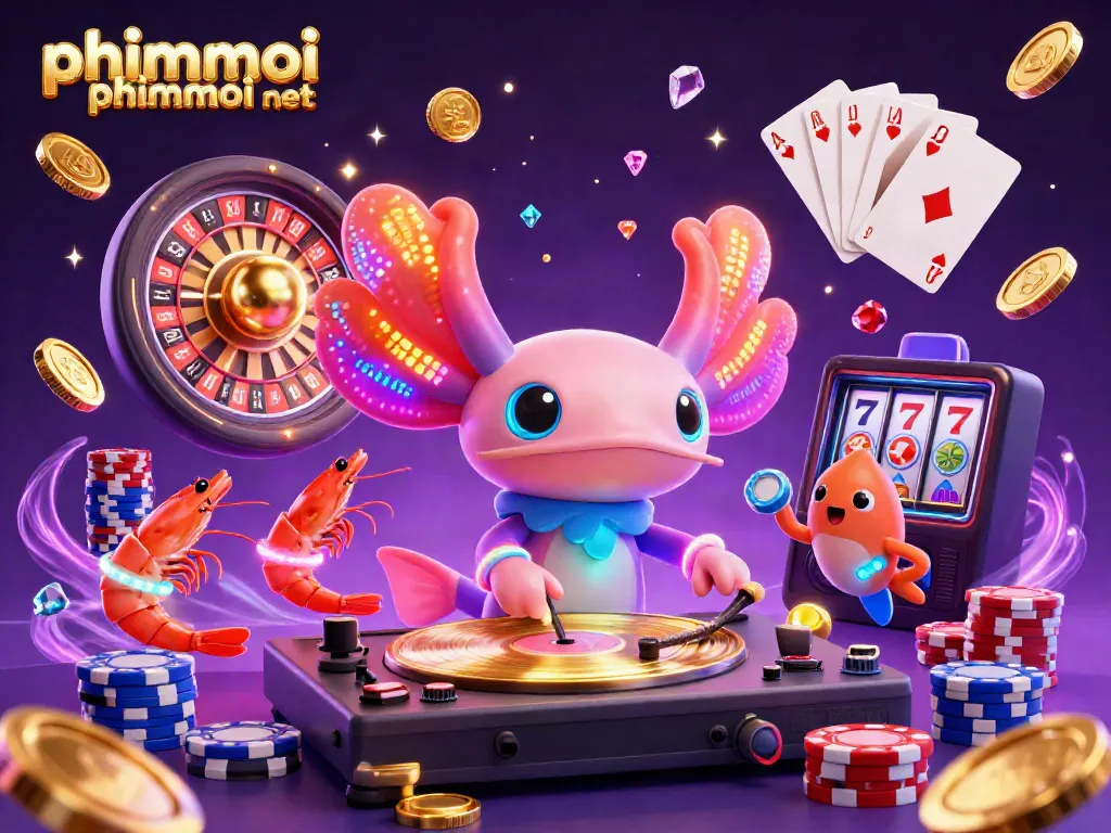 Experience excitement with phimmoi phimmoi net's vibrant casino scene featuring dynamic characters and sparkling elements.