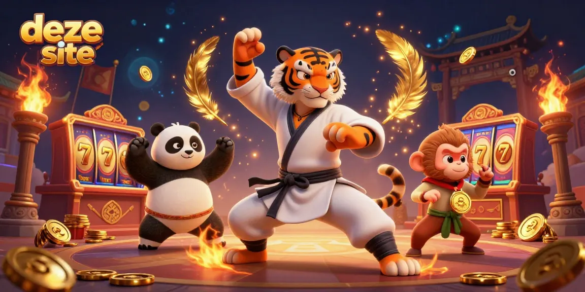 Engage with the vibrant action at deze site, where thematic characters interact with casino elements, embodying gaming excitement.