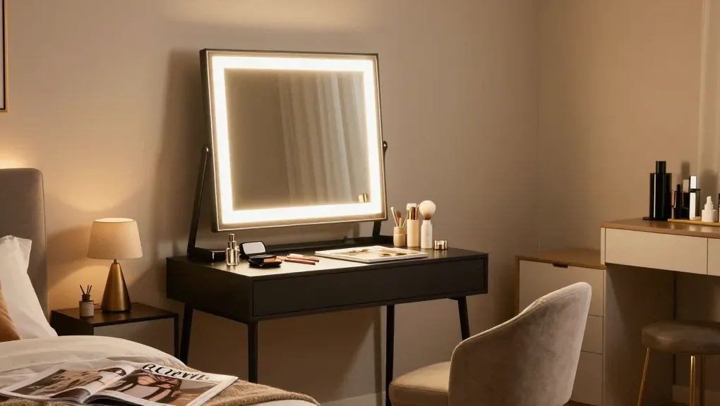 Professionele make up tafel van lokale aanbieder, stijlvolle inrichting
