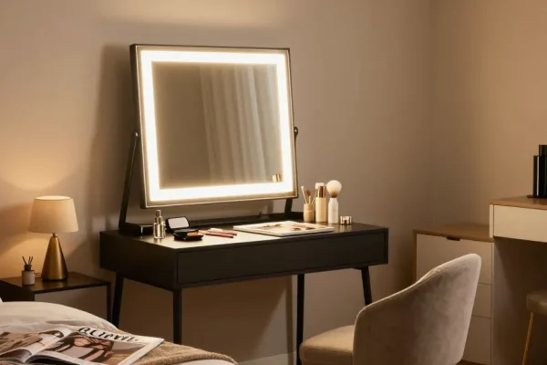 Professionele make up tafel van lokale aanbieder, stijlvolle inrichting